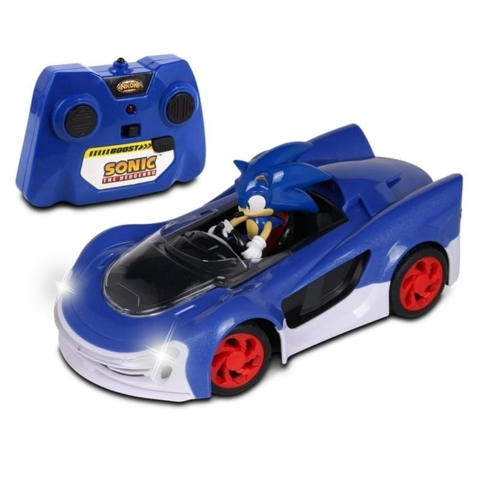 Sonic The Headgehog Blue Racing Car Toy - Picture 1 of 11